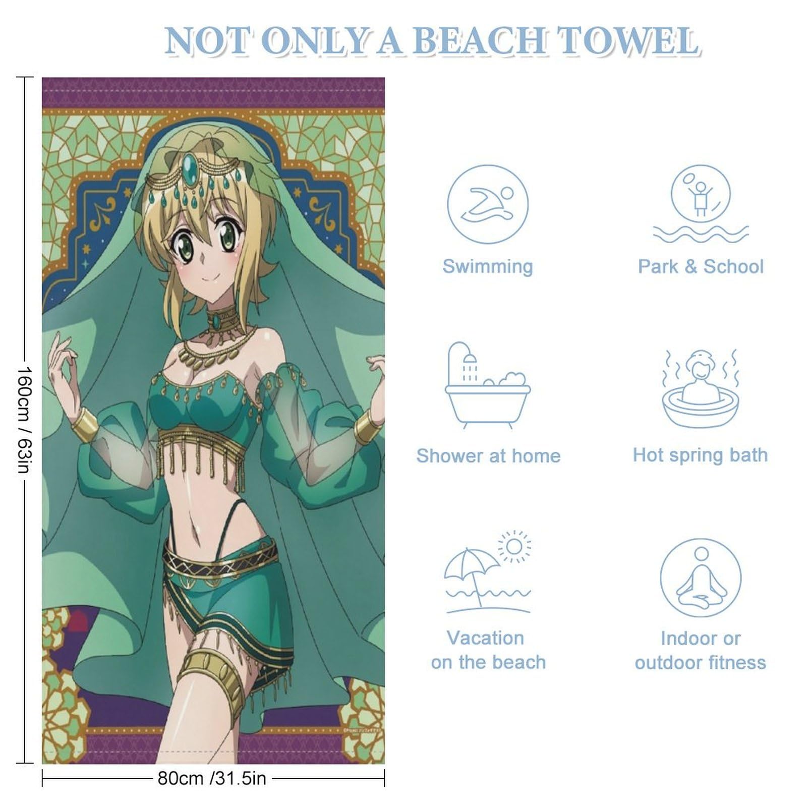 Amazon｜戦姫絶唱シンフォギア 立花響 風鳴翼 天羽 奏 ビーチタオル